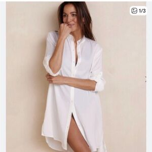 Summersalt Cream Button-Up swim cover up - very flattering ✨